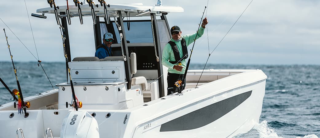 Pescando a bordo del Aquila 28 Molokai