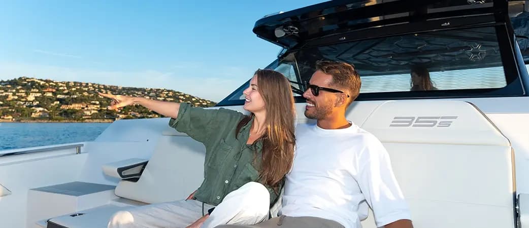 Guests enjoying the Aquila 35 Sport