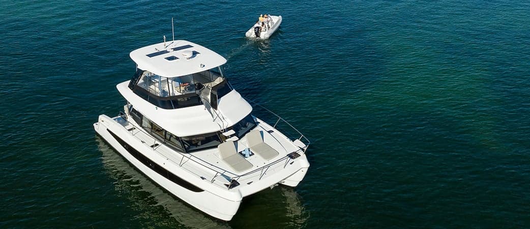 Aquila 42 Yacht visto desde el aire