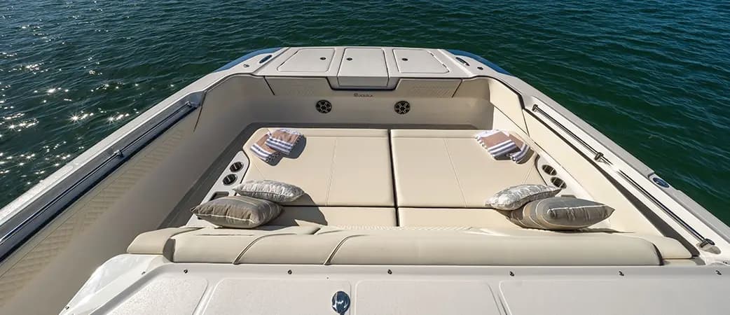 Sun pad on the Aquila 45 Sport