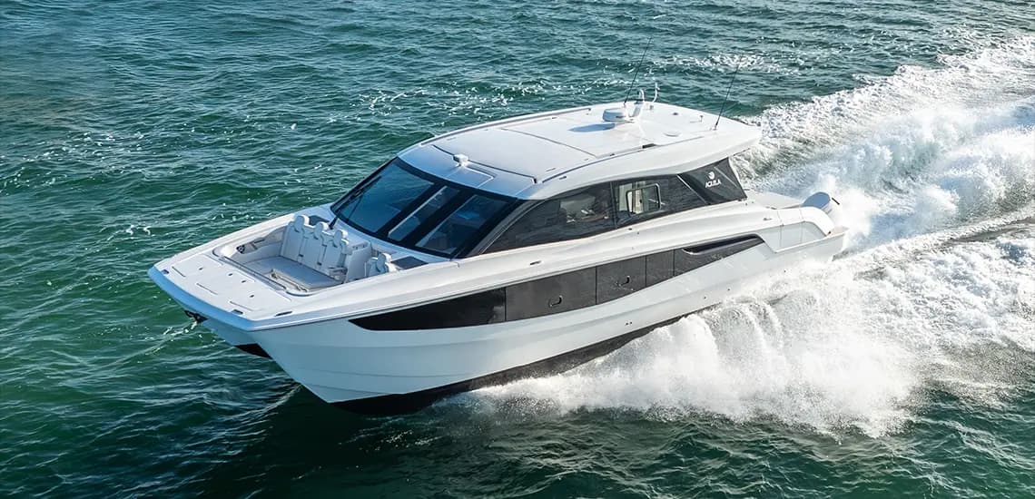 Aquila 46 Coupe visto desde el aire