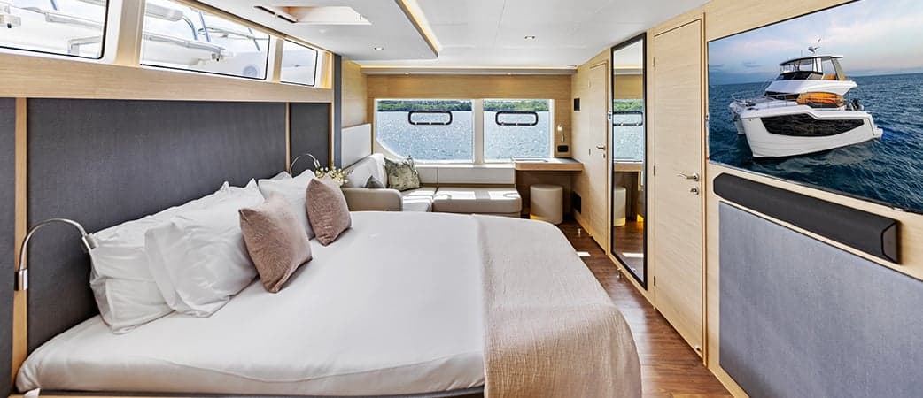 Camarote del armador del Aquila 50 Yacht