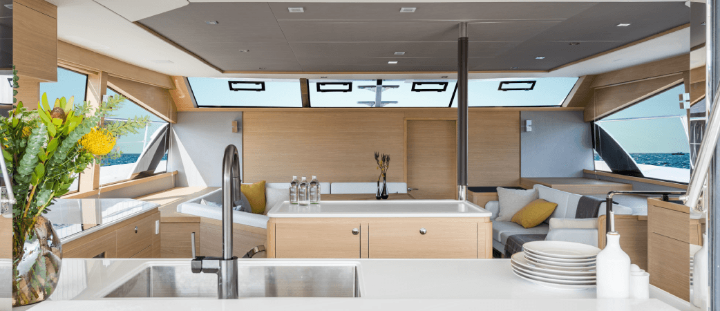 Galley of the Aquila 54 Yacht