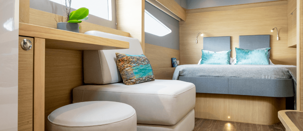 Cabin of the Aquila 54 Yacht