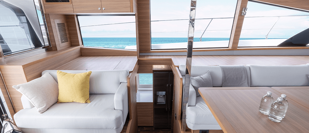 Salon of the Aquila 54 Yacht