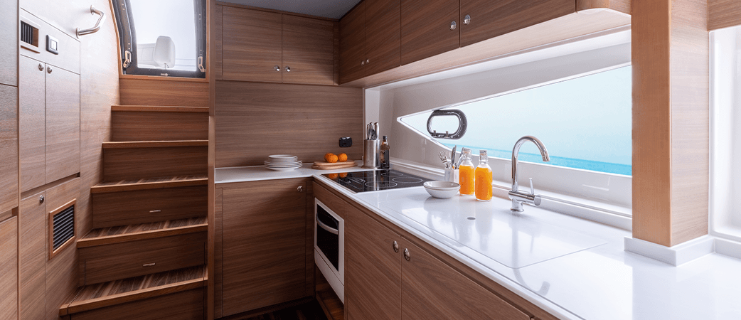 Galley of the Aquila 54 Yacht