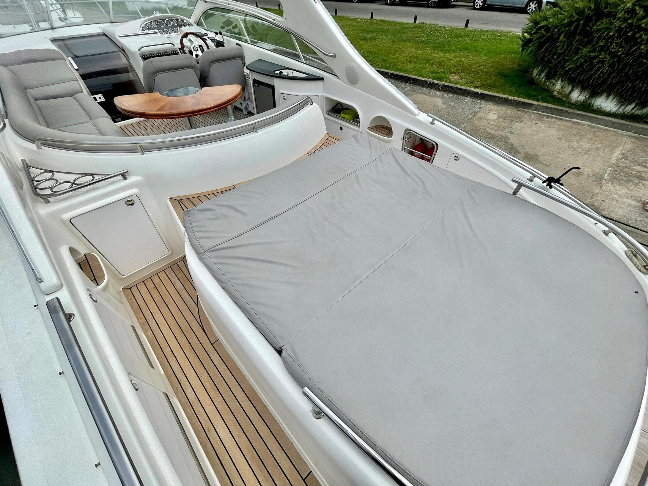 Luxurious interior of Windy Bora 40 yacht, 2003 model.