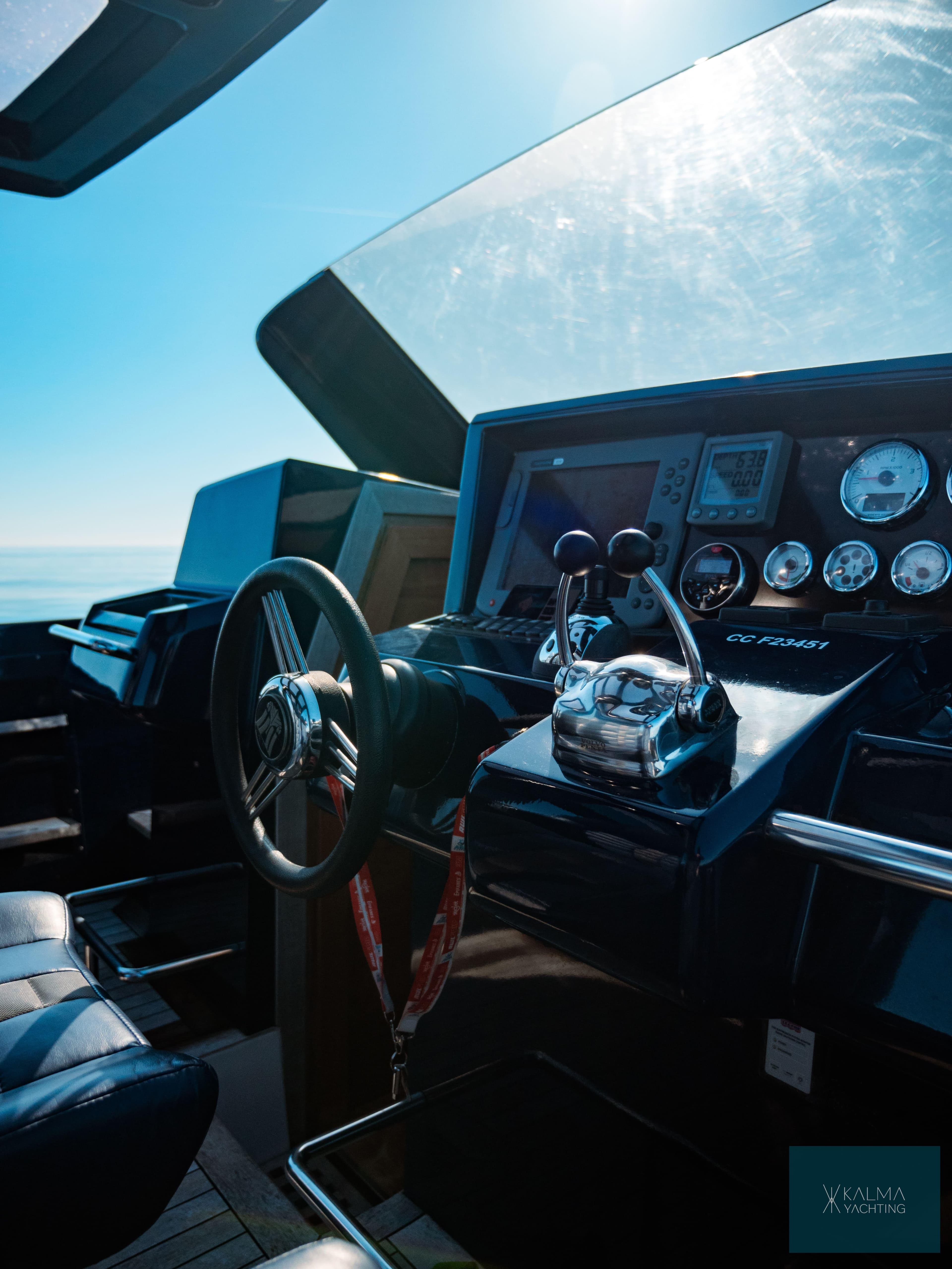 Cockpit of Fjord 40 Open yacht, 2008 model.