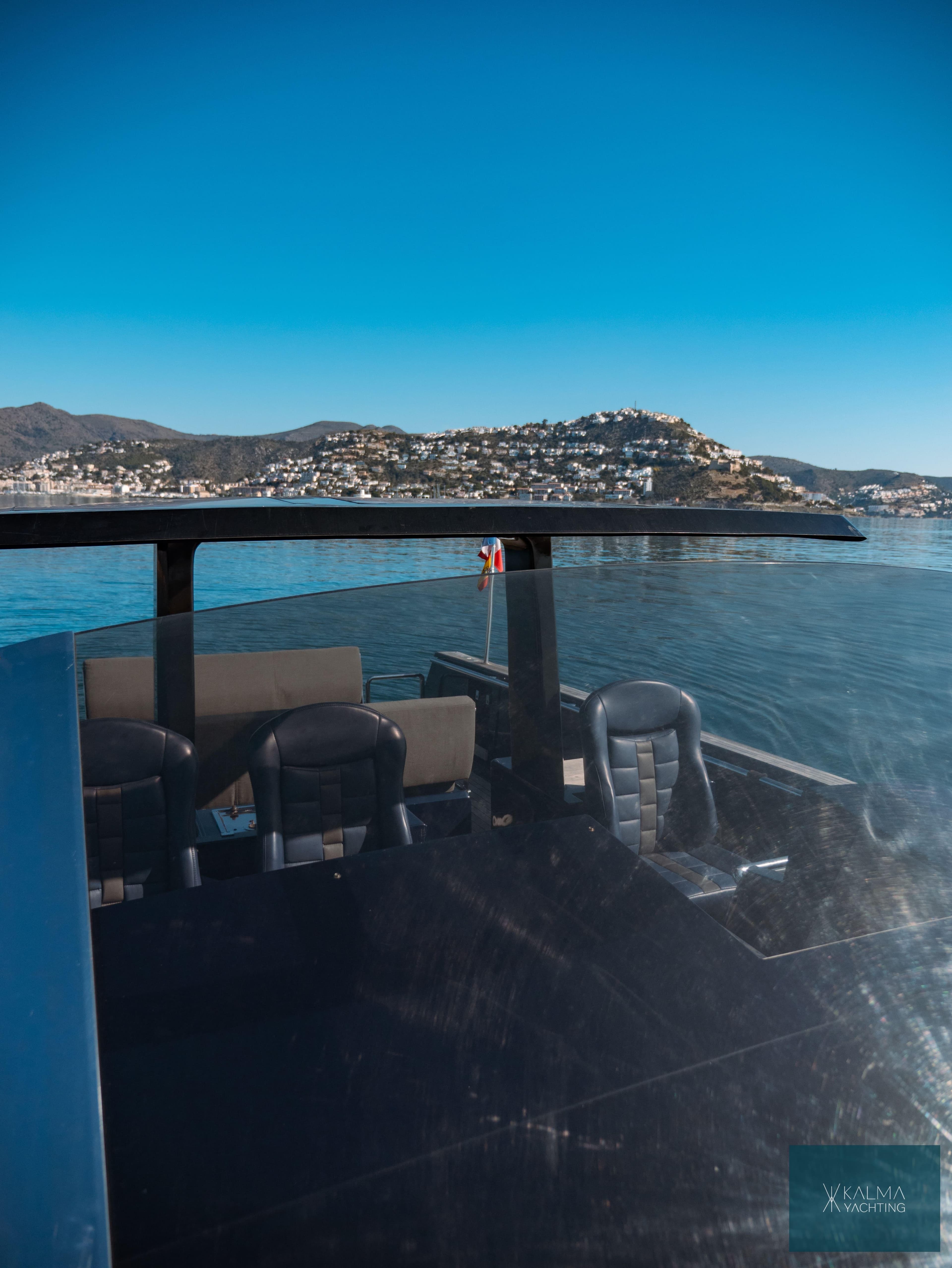 Fjord 40 Open yacht on calm waters, 2008 model.