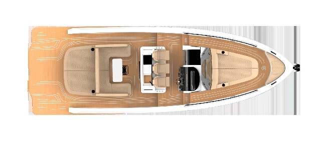 Kumbra 34 deck layout, inboard version